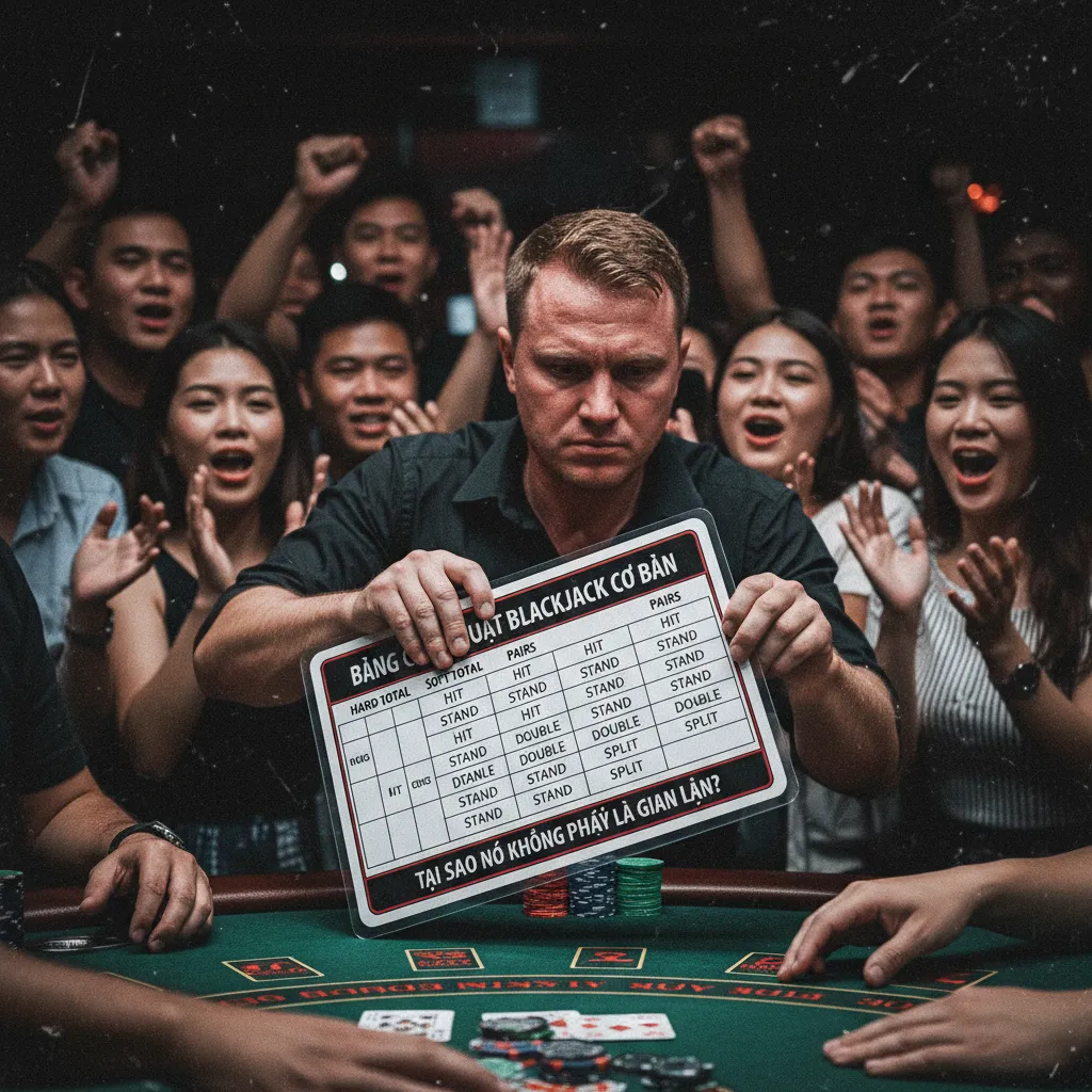 Bảng chiến thuật Blackjack cho Tách Bài
